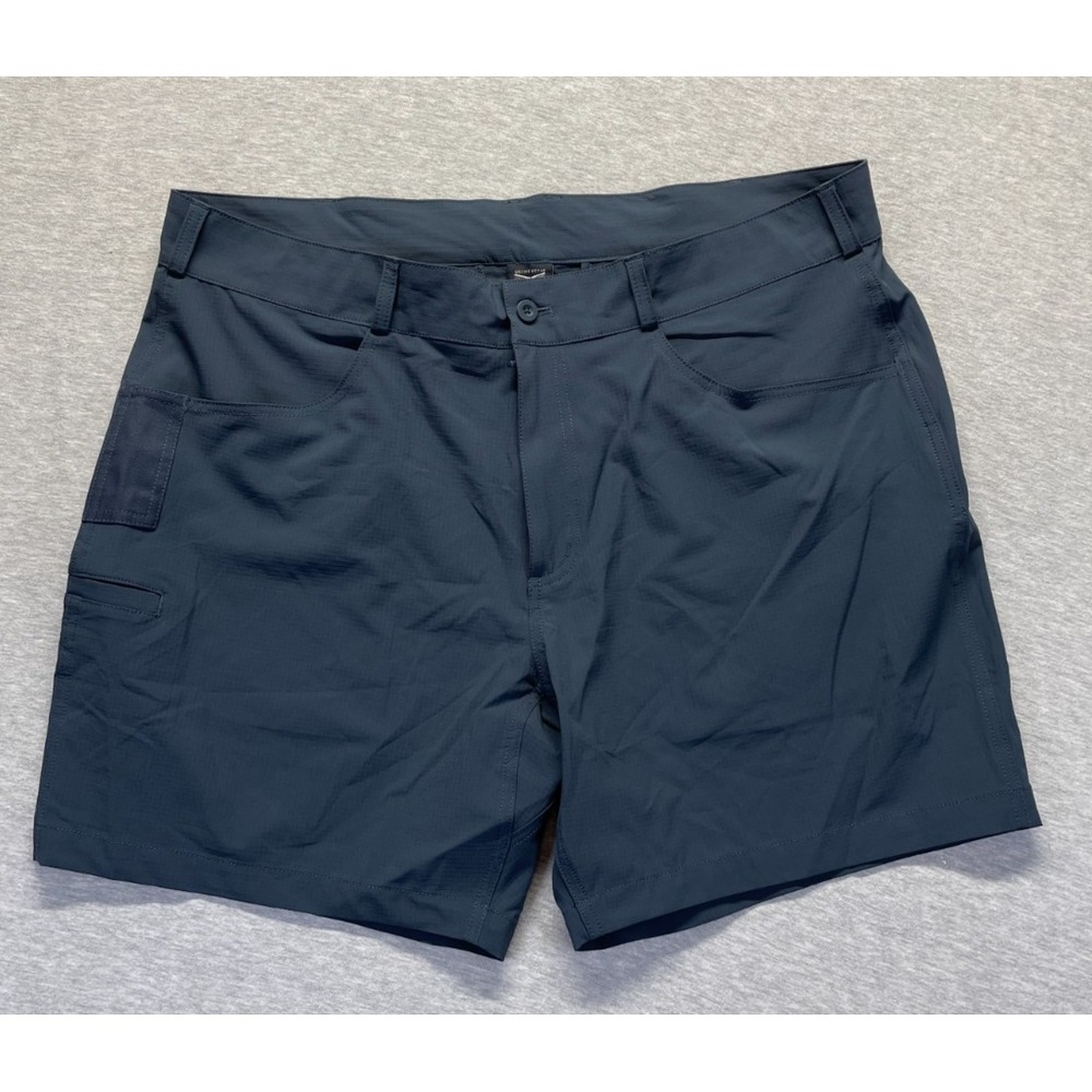 Grunt Style This We'll Defend Cargo Shorts Mens 40 Blue Stretch Performance
